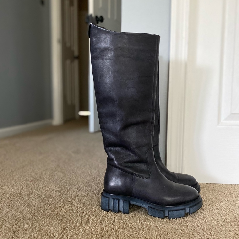BROOKS TALL BOOTS FREE PEOPLE (LEATHER)